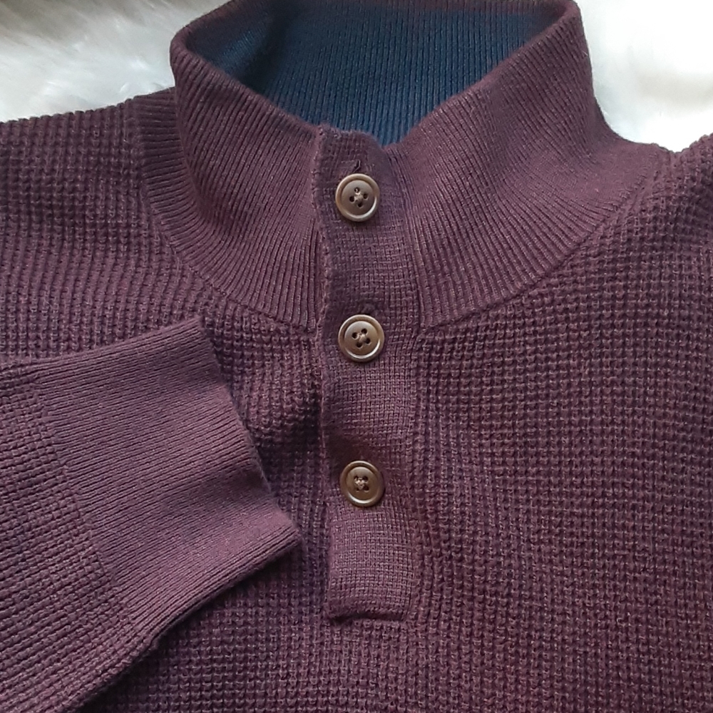 Nautica Burgundy Sweater - Picture 2 of 6